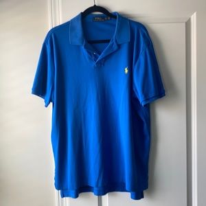 Short sleeve blue Polo